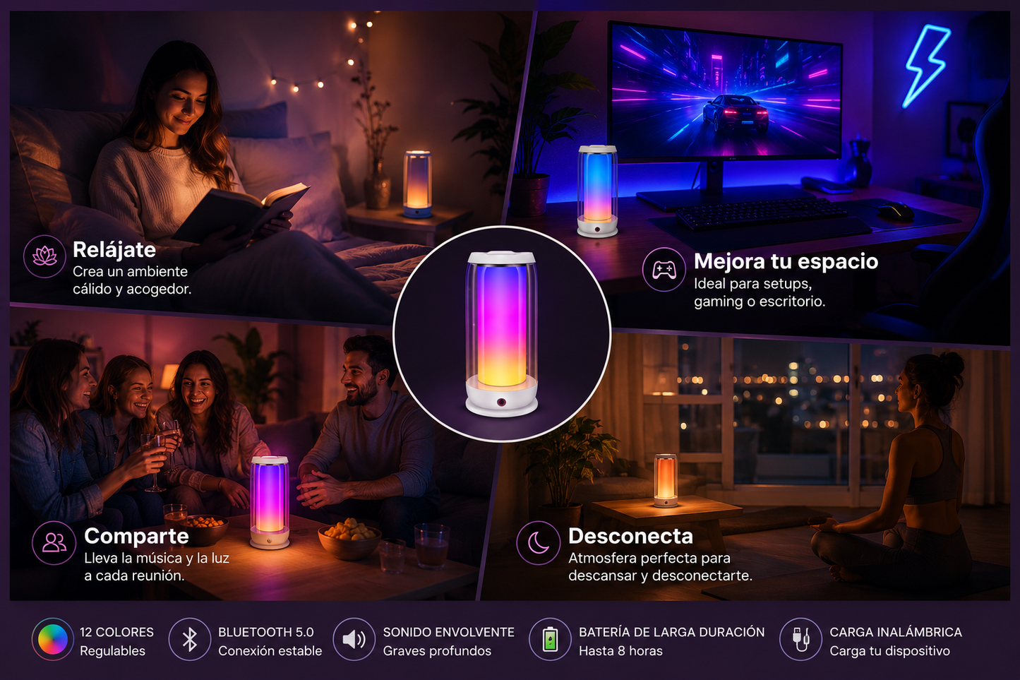 Crystal • Altavoz de Ambientes ✨